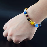 Galaxy Planets Bracelet Solar System Natural Stone Beads Charm Stars Jewelry