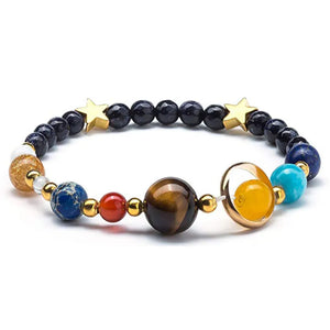 Solar Planets Stone Bracelet for Women Men Chakra Jewelry Christmas