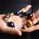 Solar Planets Stone Bracelet for Women Men Chakra Jewelry Christmas