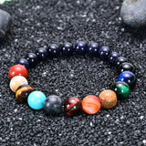 Solar Planets Stone Bracelet for Women Men Chakra Jewelry Christmas