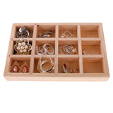Tiny Wooden Tool Jewelry Box 12 Grids Organizer Decoupage