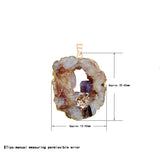 Geode Raw Stone Pendant Necklace Amethyst Agate Healing Jewelry