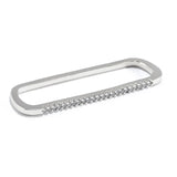 925 Sterling Silver Ear Cuff Clip-on Earrings with Zircon Row