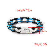 Punk Stainless Steel Bike Chain Bracelet Men Motorcycle Bicycle Style Bangle