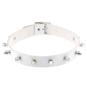 Leather Chokers Vintage Gothic Jewelry Metal Chain Necklaces