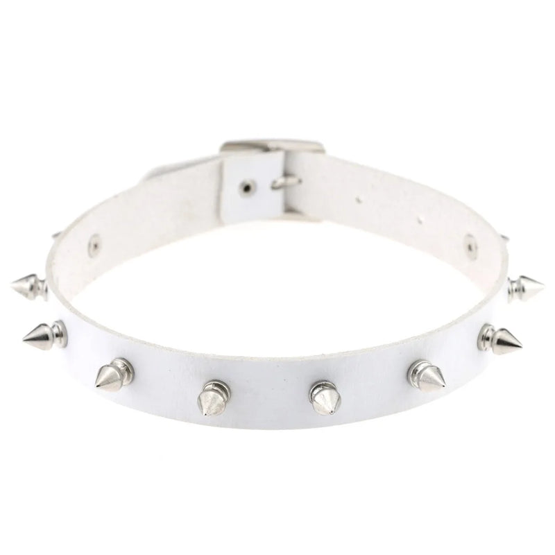 Leather Chokers Vintage Gothic Jewelry Metal Chain Necklaces