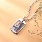 Uonney Dropship Keychain Photo Pendant Dog Name Number Engraving Women Gift