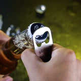 Personalized Bottle Opener Keychain for Dad - Engraved Gift for Men