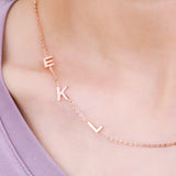 Uonney Initial Letter Necklace Jewelry Christmas Name Pendant For Women