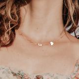 Uonney Initial Letter Necklace Jewelry Christmas Name Pendant For Women