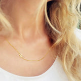Uonney Initial Letter Necklace Jewelry Christmas Name Pendant For Women
