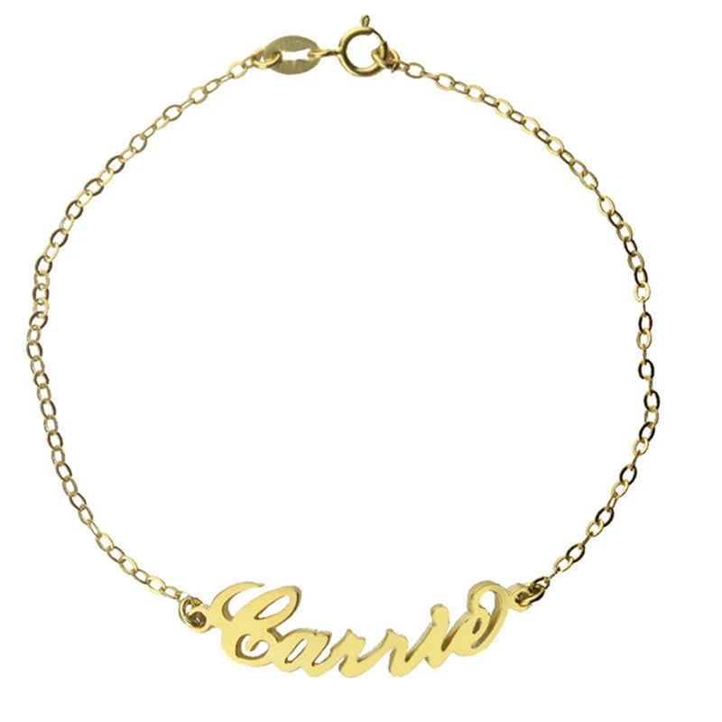 Uonney Jewelry Carrie Name Bracelet Silver Rose Gift Jewelry