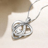 Uonney Heart Necklace Always Forever Birthstones Necklaces Valentine Gift