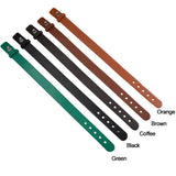 Personalized Leather Dad Initial Kid's Name Engraved Bracelet 5 Colors