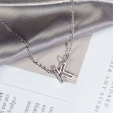 Uonney Initial Necklace 925 Sterling Silver Special Gift For MOM