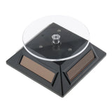 Solar Powered Rotating Display Stand Turntable with Light