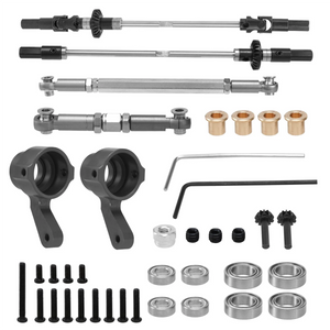 Steel Gear Bridge Axle Steering Kit for MN D90 D91 MN99 MN99S