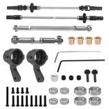 Steel Gear Bridge Axle Steering Kit for MN D90 D91 MN99 MN99S