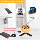 Electric Bead Spinner, Adjustable Speed Beading Bowl for Jewelry Making