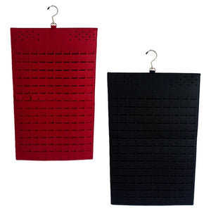 Felt Earrings Storage Bag Double-sided Brush Face Jewelry Hanging Bag