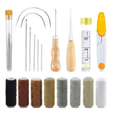 29-Piece Upholstery Repair Kit with Leather Craft Tool Kit and E Tape Measure