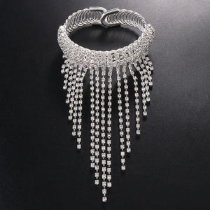 Upper Arm Cuff Bracelet Tassel Chain Statement Costume Accessories Armband