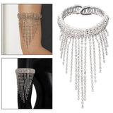 Upper Arm Cuff Bracelet Tassel Chain Statement Costume Accessories Armband