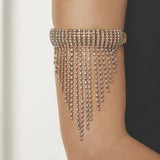 Upper Arm Cuff Bracelet Tassel Chain Statement Costume Accessories Armband