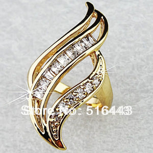 Luxury CZ Engagement Wedding Rings for Women A665