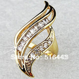 Luxury CZ Engagement Wedding Rings for Women A665
