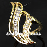 Luxury CZ Engagement Wedding Rings for Women A665