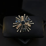 Upcale Retro Brooch Flower Pin Rhinestone Corsage