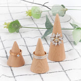 Wood Ring Jewelry Stand Holder Organizer
