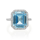 5A Sky CZ Stone Bridal Rings Anniversary Gift Ring for Wife