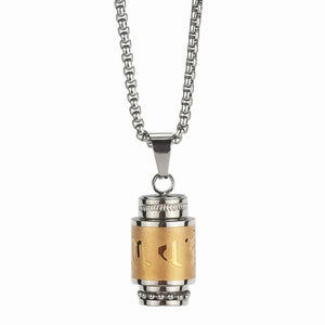 Urn Necklace for Ashes Keepsake Cremation Jewelry Tibetan Buddhism Pendant