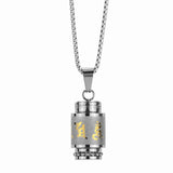 Urn Necklace for Ashes Keepsake Cremation Jewelry Tibetan Buddhism Pendant