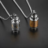 Urn Necklace for Ashes Keepsake Cremation Jewelry Tibetan Buddhism Pendant