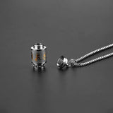 Urn Necklace for Ashes Keepsake Cremation Jewelry Tibetan Buddhism Pendant