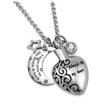 Urn Necklace Always in My Heart I Love You to The Moon and Back 12 Birthstones
