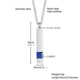 Urn Necklace for Ashes Stainless Steel Casket Pendant