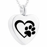Heart Urn Necklace for Pet Ashes Holder Keepsake Cremation Jewelry Memorial