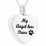 Heart Urn Necklace for Pet Ashes Holder Keepsake Cremation Jewelry Memorial