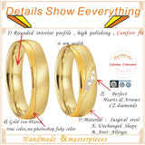 Size 4 Couple Wedding Rings Women Engagement Ring Anniversary Jewelry