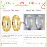 Size 4 Couple Wedding Rings Women Engagement Ring Anniversary Jewelry