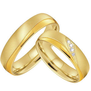 Size 4 Couple Wedding Rings Women Engagement Ring Anniversary Jewelry