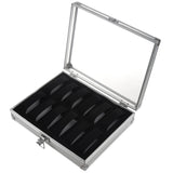 Aluminium Watches Box 12 Grid Slots Jewelry Watches Display Storage Box