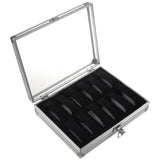 Aluminium Watches Box 12 Grid Slots Jewelry Watches Display Storage Box