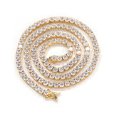 Uwin 3mm 4mm 5mm 8mm Tennis Chain Mens Zircon 1 Row CZ Iced Out Necklace
