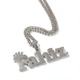 Uwin Stainless Steel Name Necklace Personalized HipHop Jewelry