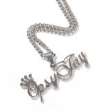 Uwin Stainless Steel Name Necklace Personalized HipHop Jewelry